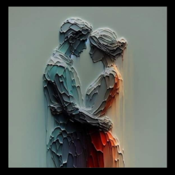 Eternal Embrace – Textured Love Art