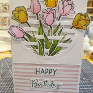 Tulip Basket Birthday Card