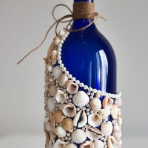 Ocean Shell Bottle Décor